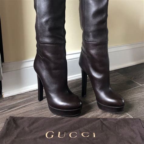 how to wear gucci boots|Gucci high heel boots.